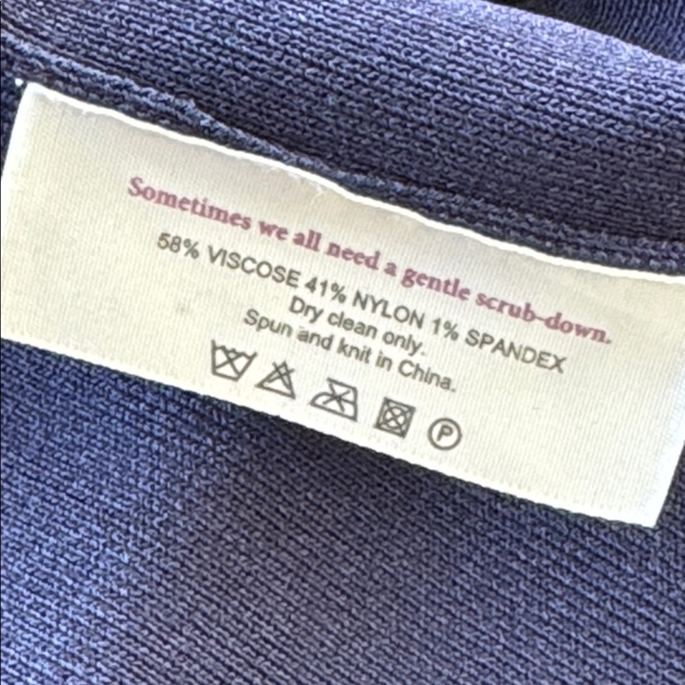 MM Lafleur Navy Pencil Skirt with Side Slit - Picture 11 of 11